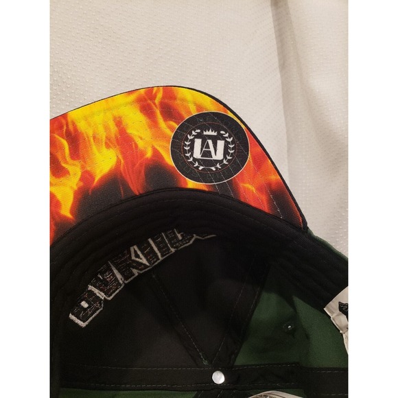 My Hero Academia Bakugo GreenCap Hat Adjustable Snapback Raised Embroidered Logo - Picture 8 of 9